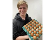 NICKI'S FREE RANGE EGGS SIZES 6's & 7's TRAY OF 30 EGGS 